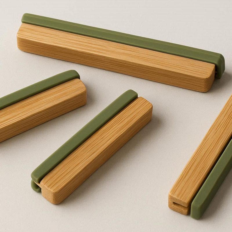 Eco Friendly Bamboo Seal Clips with Silicone Grip for Sustainable Food Storage