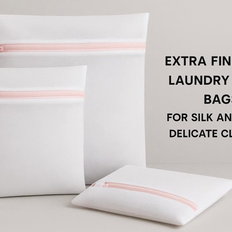 Extra Fine Mesh Laundry Wash Bags for Silk and Wool Delicate Clothing