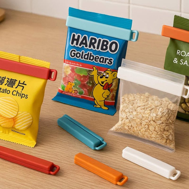 Food Grade Silicone Seal Clips for Kitchen Snack Bag Freshness Preservation